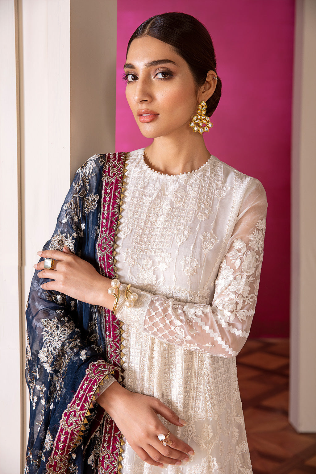 Baroque - Embroidered Chiffon Ch07-02 Stitched
