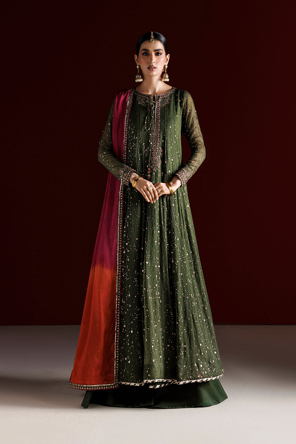Iznik - Cc-105 Embroidered Chiffon