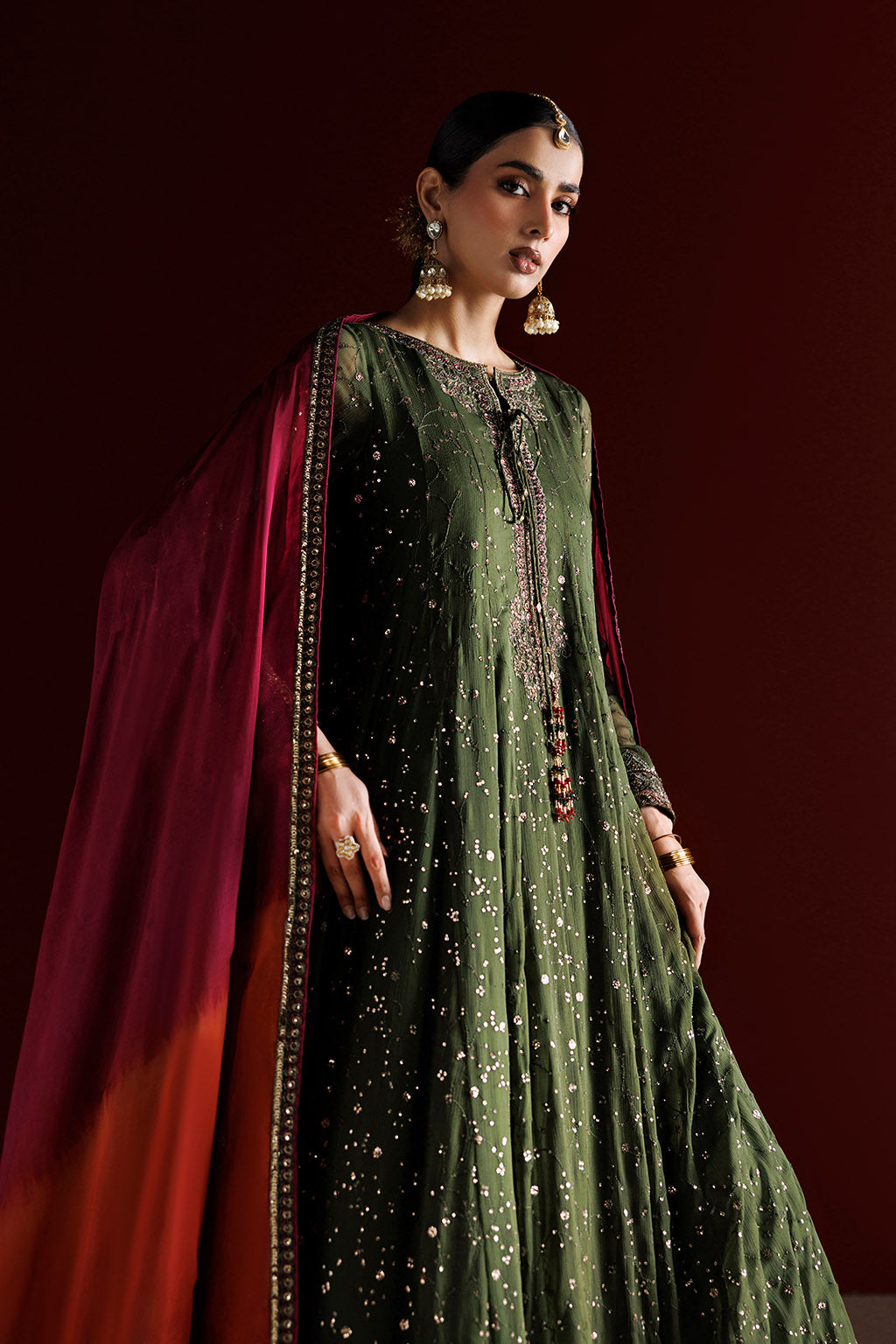 Iznik - Cc-105 Embroidered Chiffon