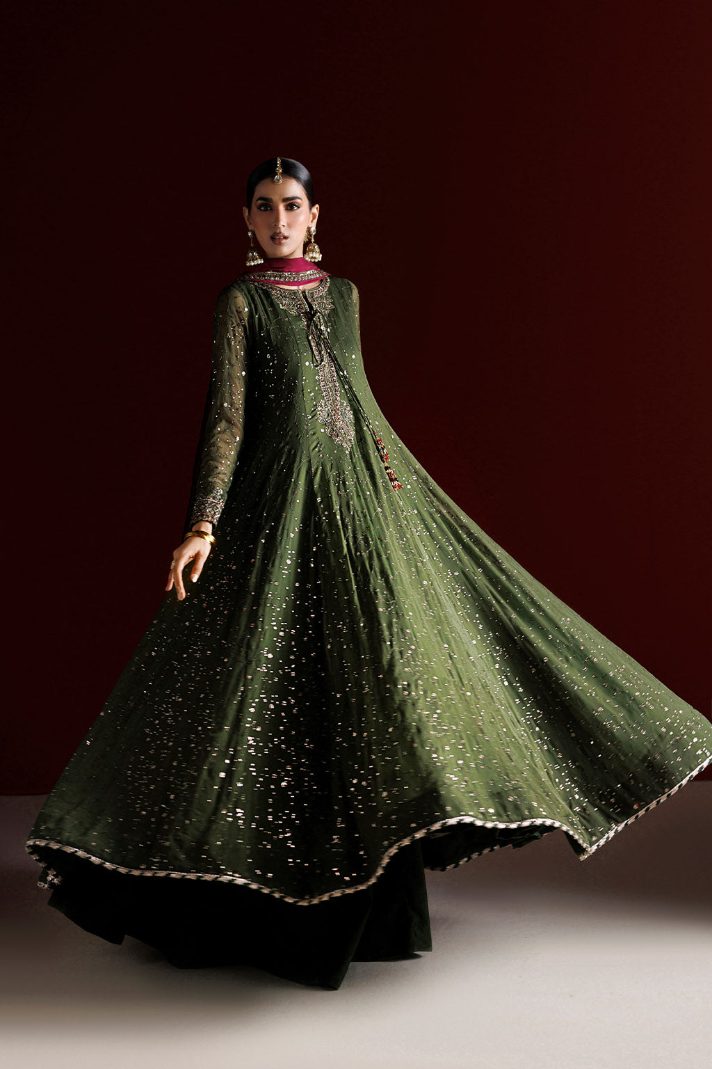 Iznik - Cc-105 Embroidered Chiffon