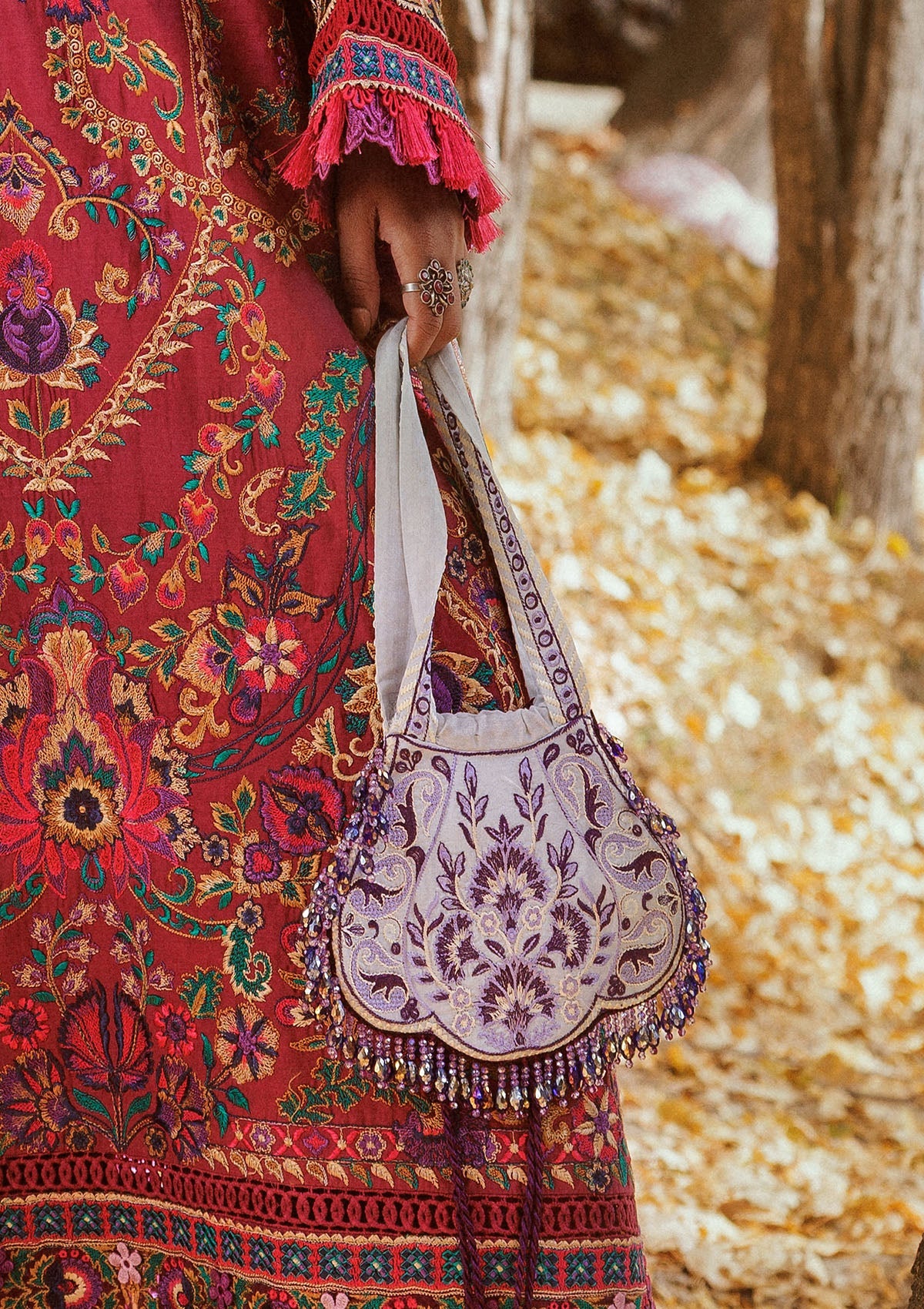 Aik Atelier - Bag - Blue Silk Lwa26