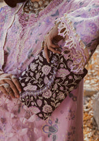 Aik Atelier - Clutch - Purple White Silk Lwa26