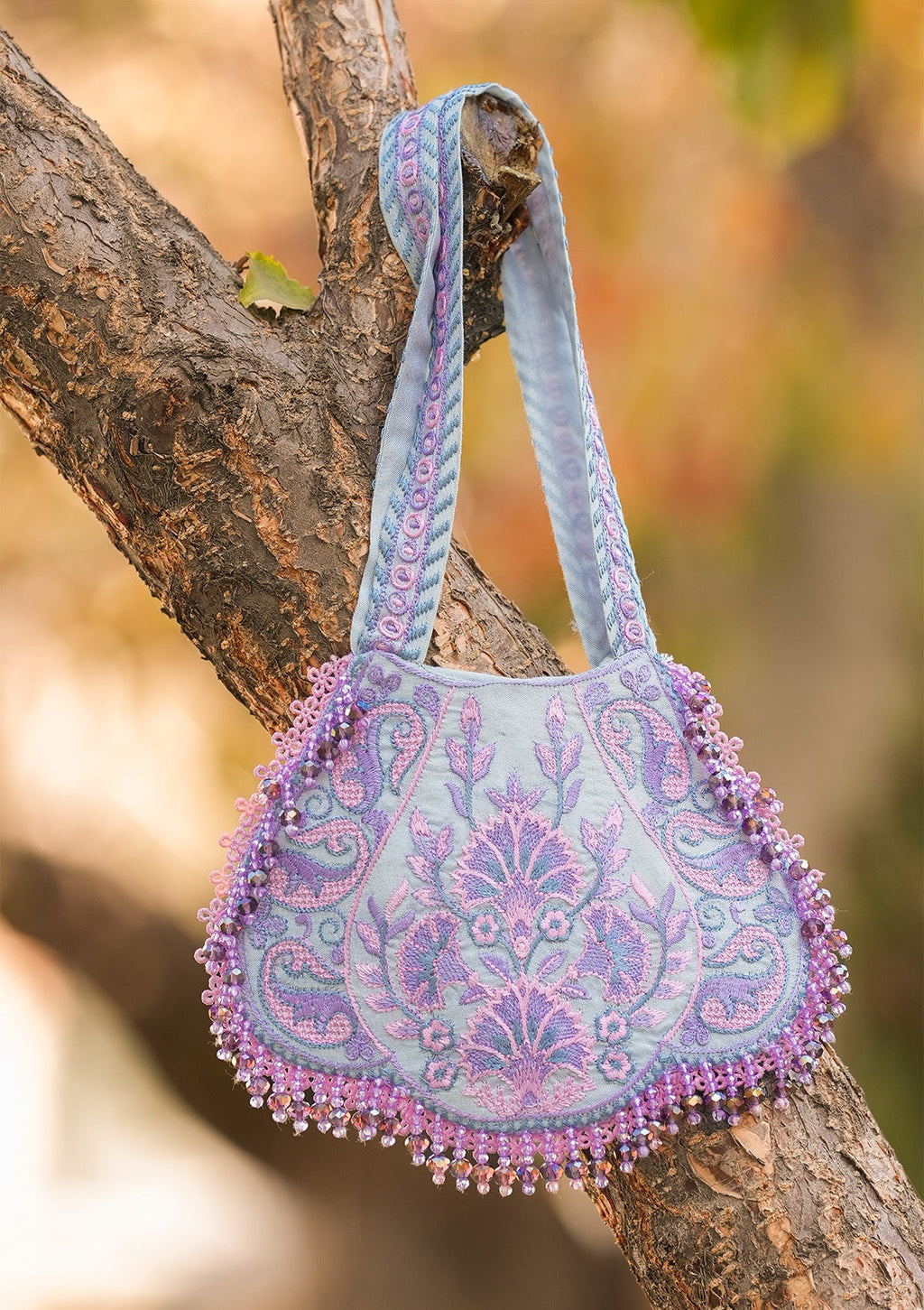 Aik Atelier - Bag - Light Blue Silk Lwa26