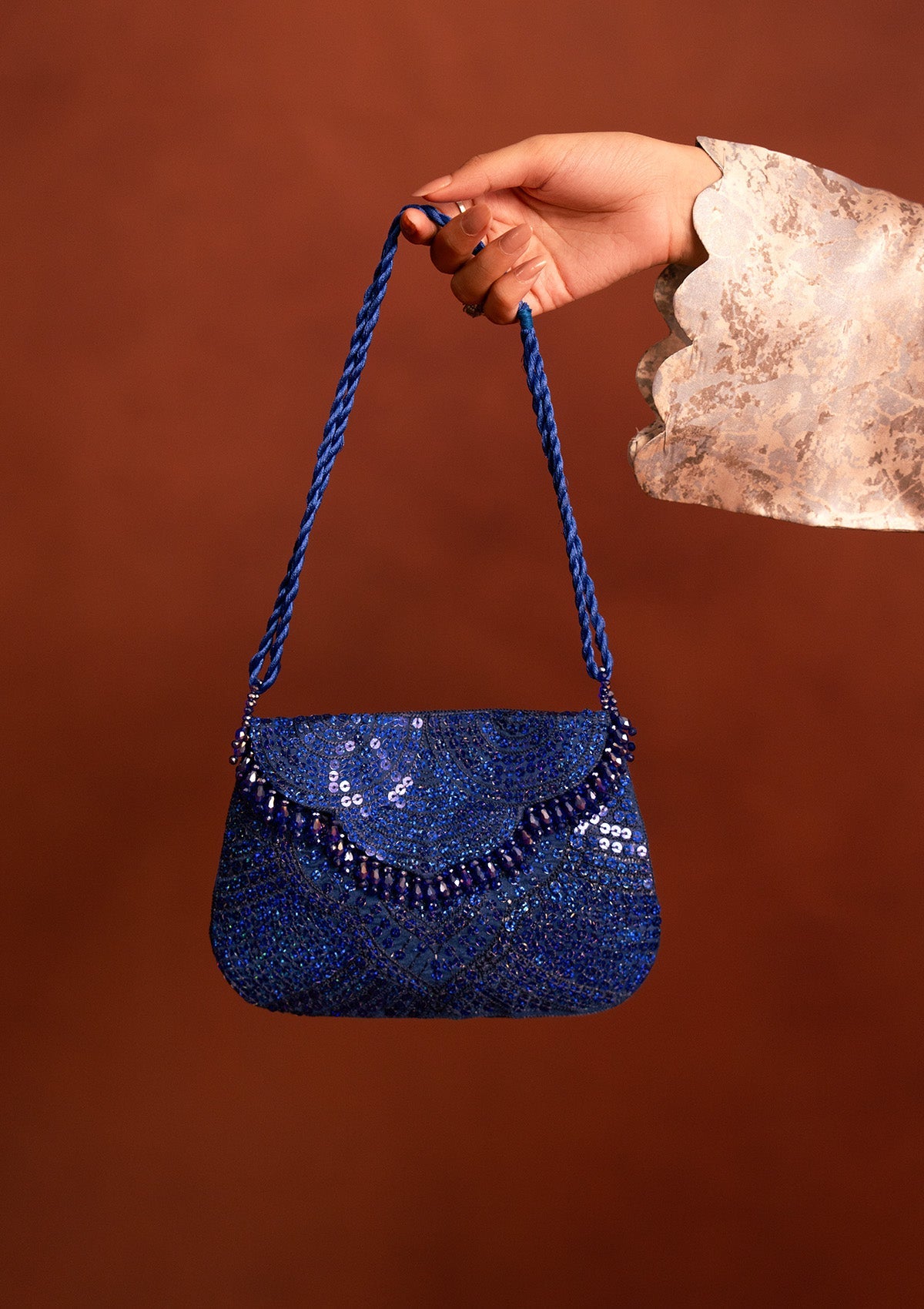 Aik Atelier - Bag - Blue Sequin Mab25