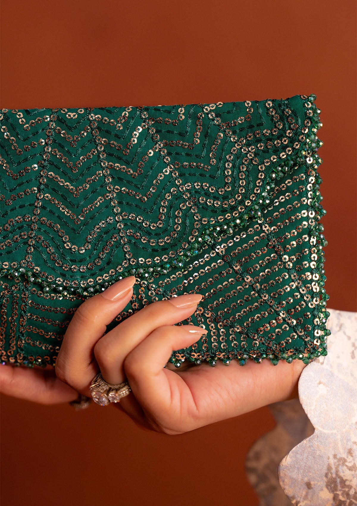 Aik Atelier - Bag - Green Sequin Mab25