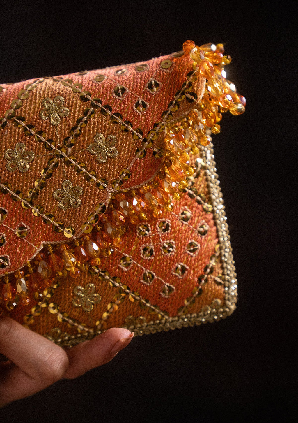 Aik Atelier - Bag - Coral Chatta Patti Sea25