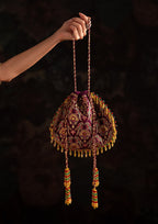 Aik Atelier - Potli - Purple Silk Sea25