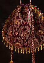 Aik Atelier - Potli - Purple Silk Sea25