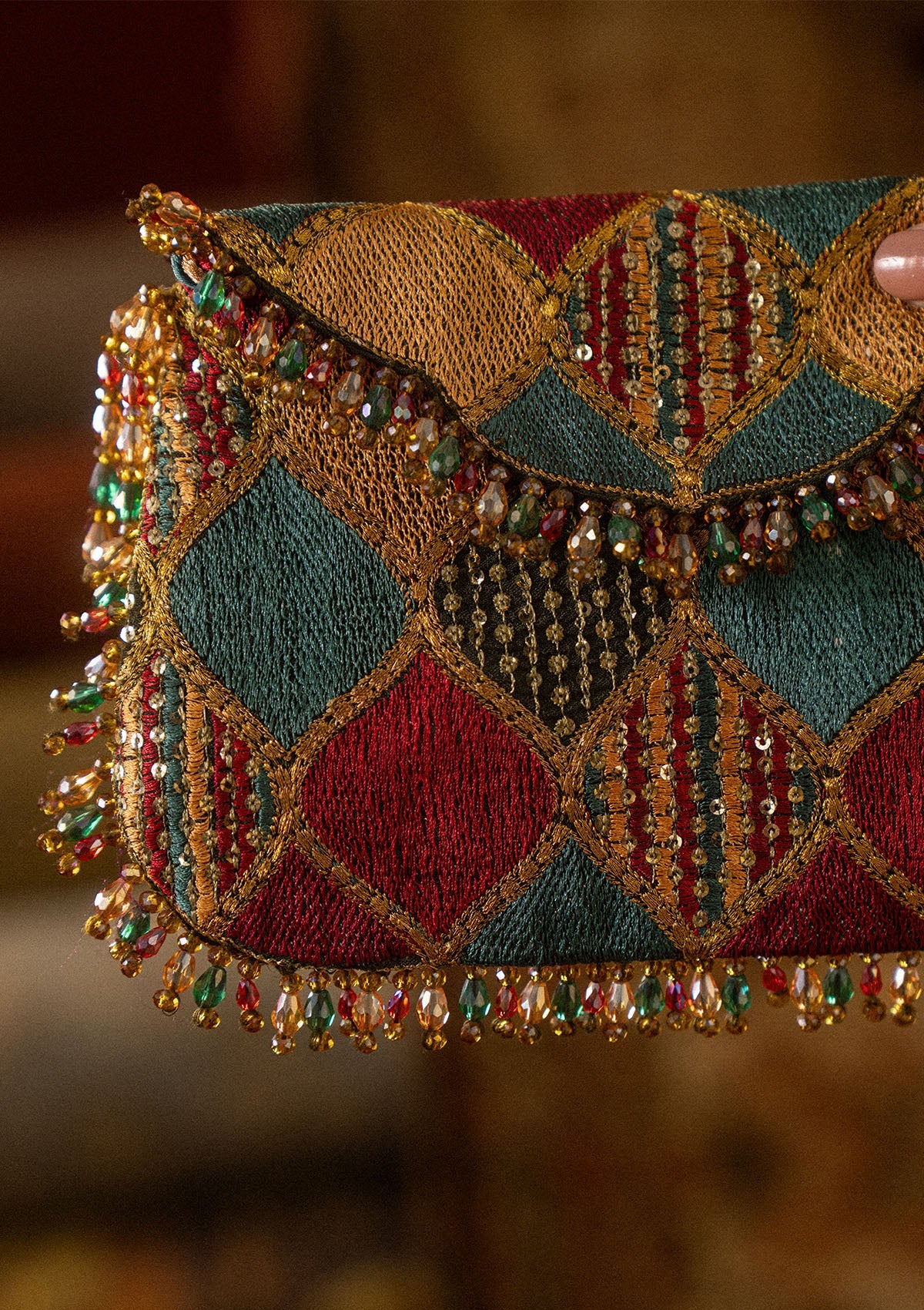 Aik Atelier - Bag - Teal Chatta Patti Sea25