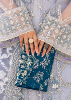 Aik Atelier - Clutch - Teal Silk Wdb23
