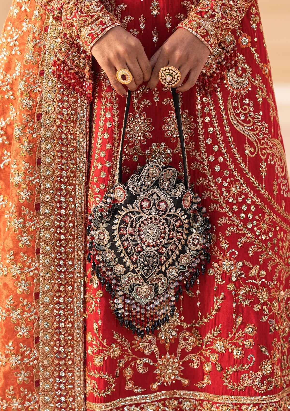Aik Atelier - Potli - Black Silk Wda25