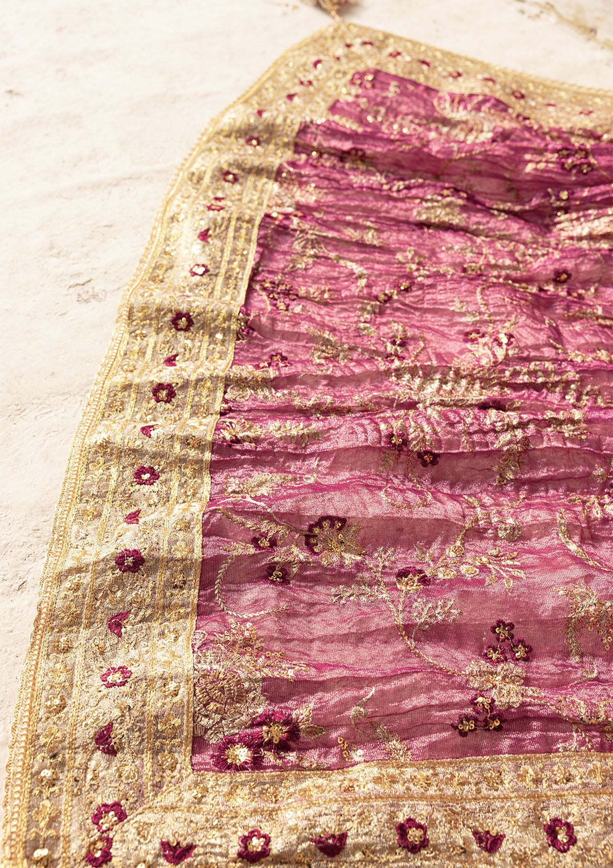 Aik Atelier - Shawl - Light Gold Tissue Wdb25