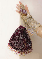 Aik Atelier - Potli - Plum Velvet Wdb25