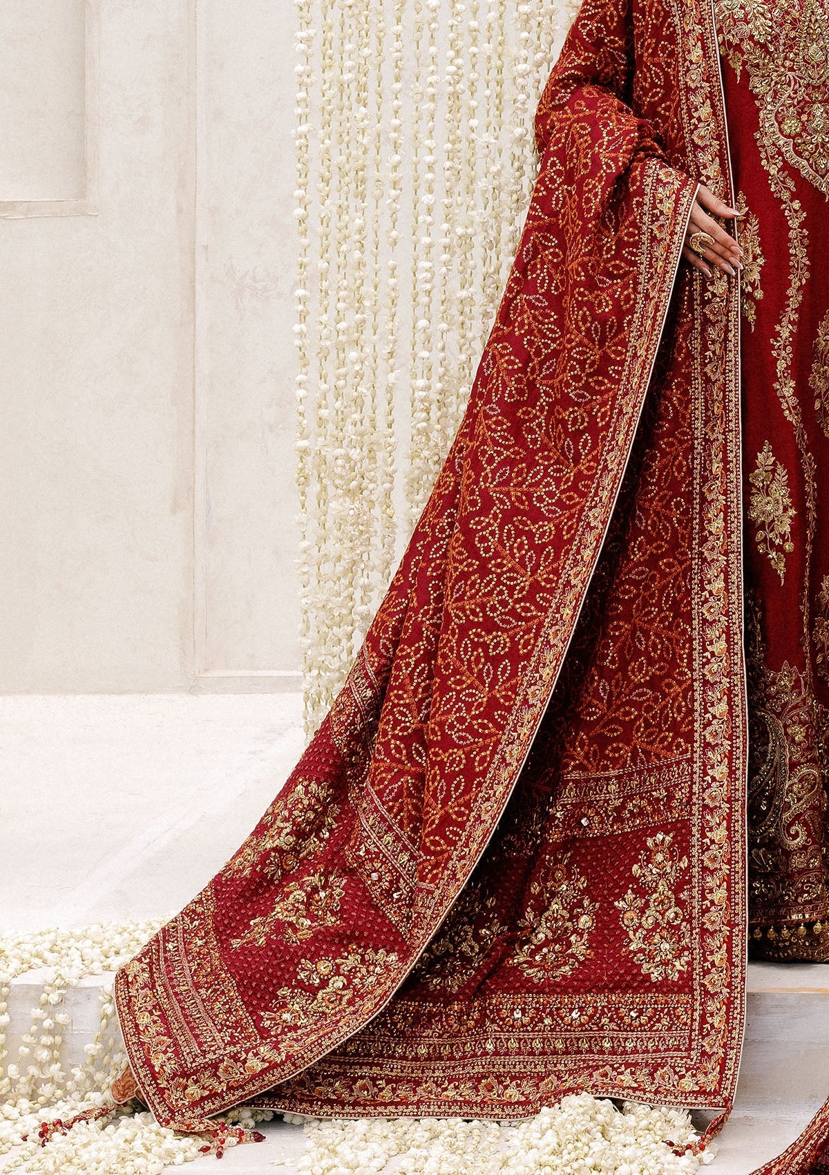 Aik Atelier - Shawl - Red Silk Wdb25