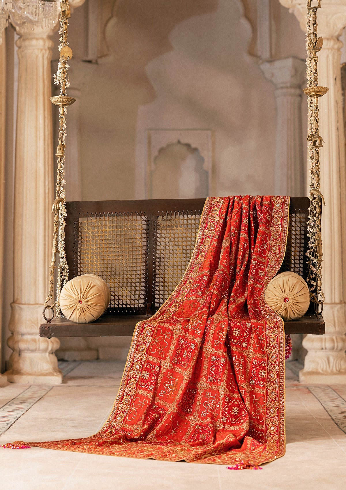 Aik Atelier - Shawl - Coral Silk Wda26