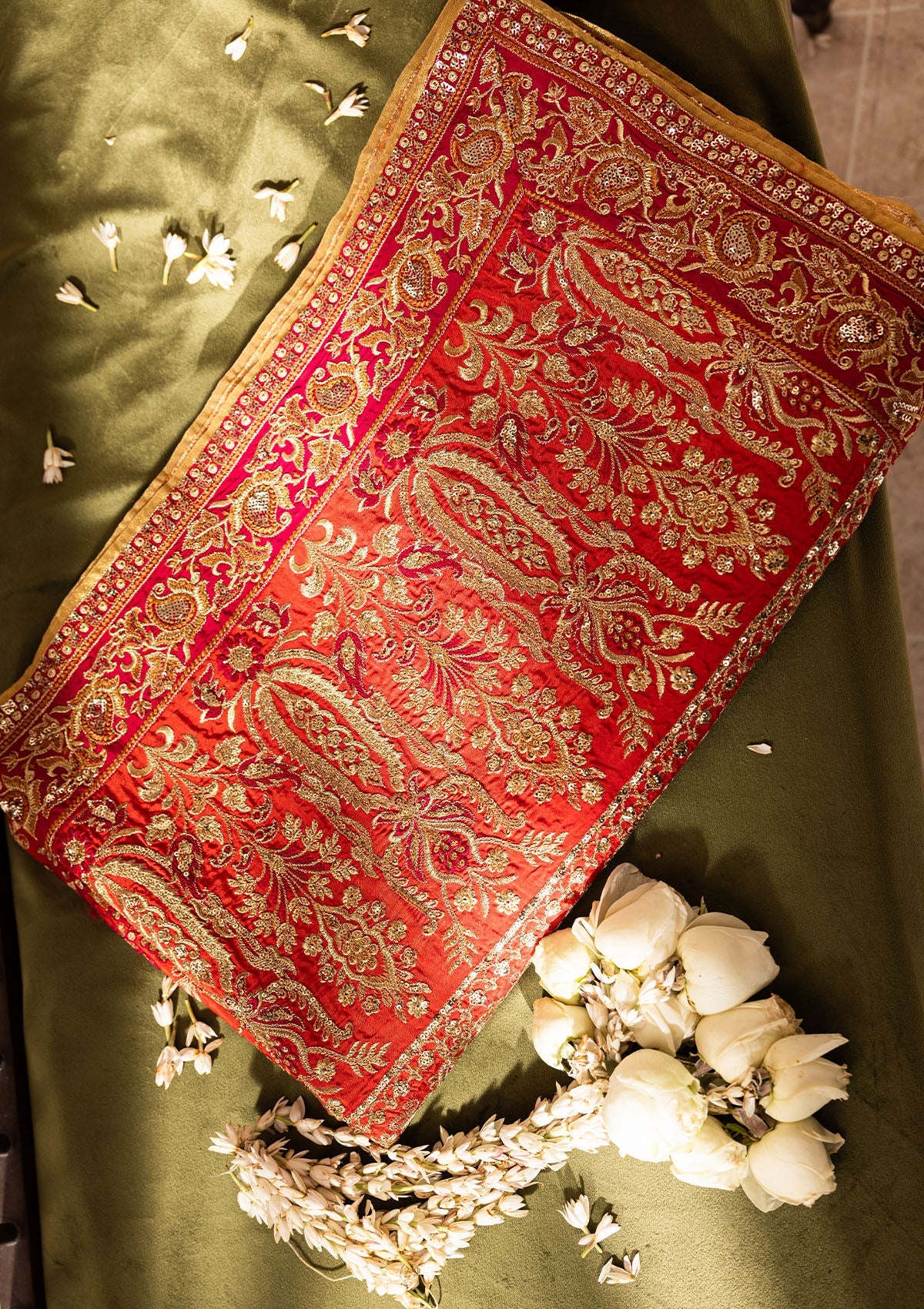 Aik Atelier - Shawl - Coral Silk Wda26