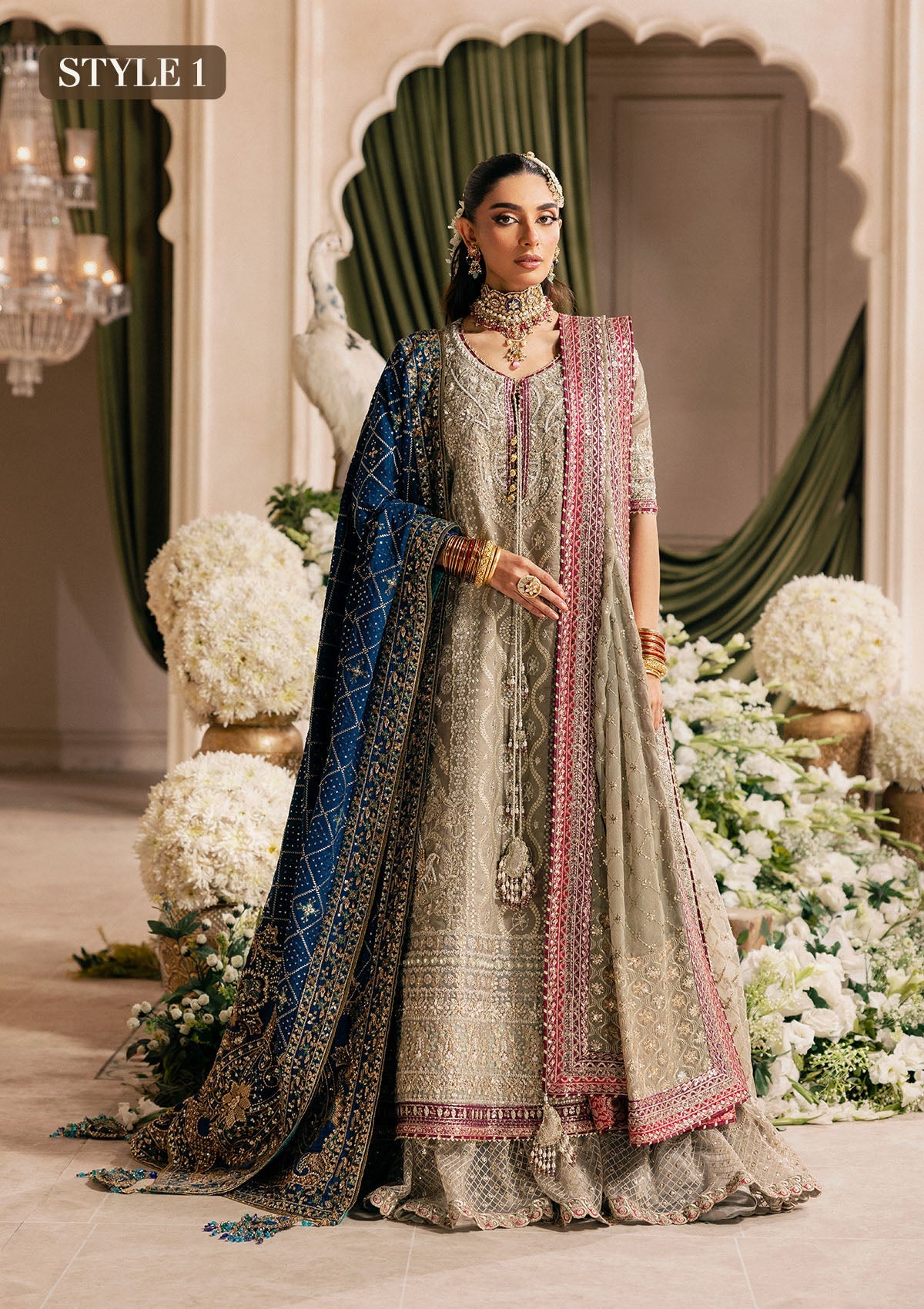 Aik Atelier - Shawl - Royal Blue Silk Wda26