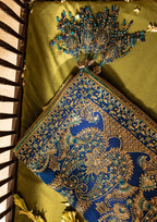 Aik Atelier - Shawl - Royal Blue Silk Wda26