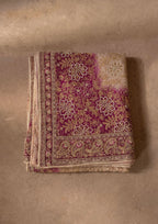Aik Atelier - Shawl - Plum And Pink Medium Silk Wdb26