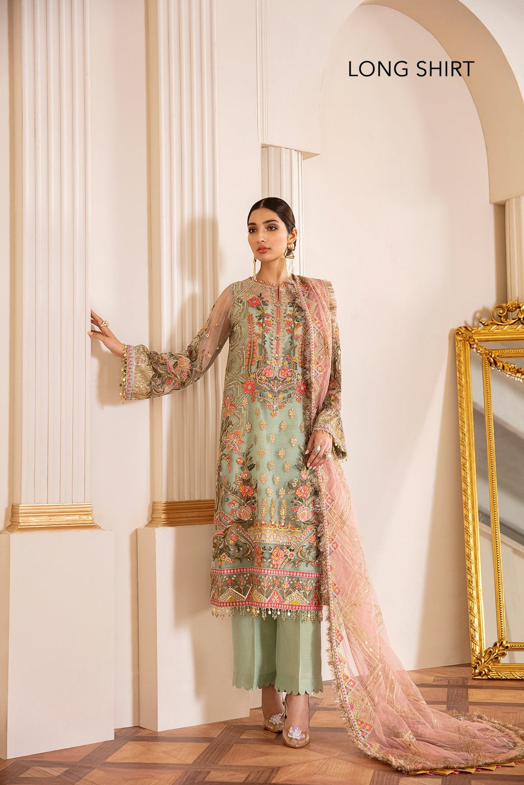 Baroque - Embroidered Net Ch07-01 Unstitched