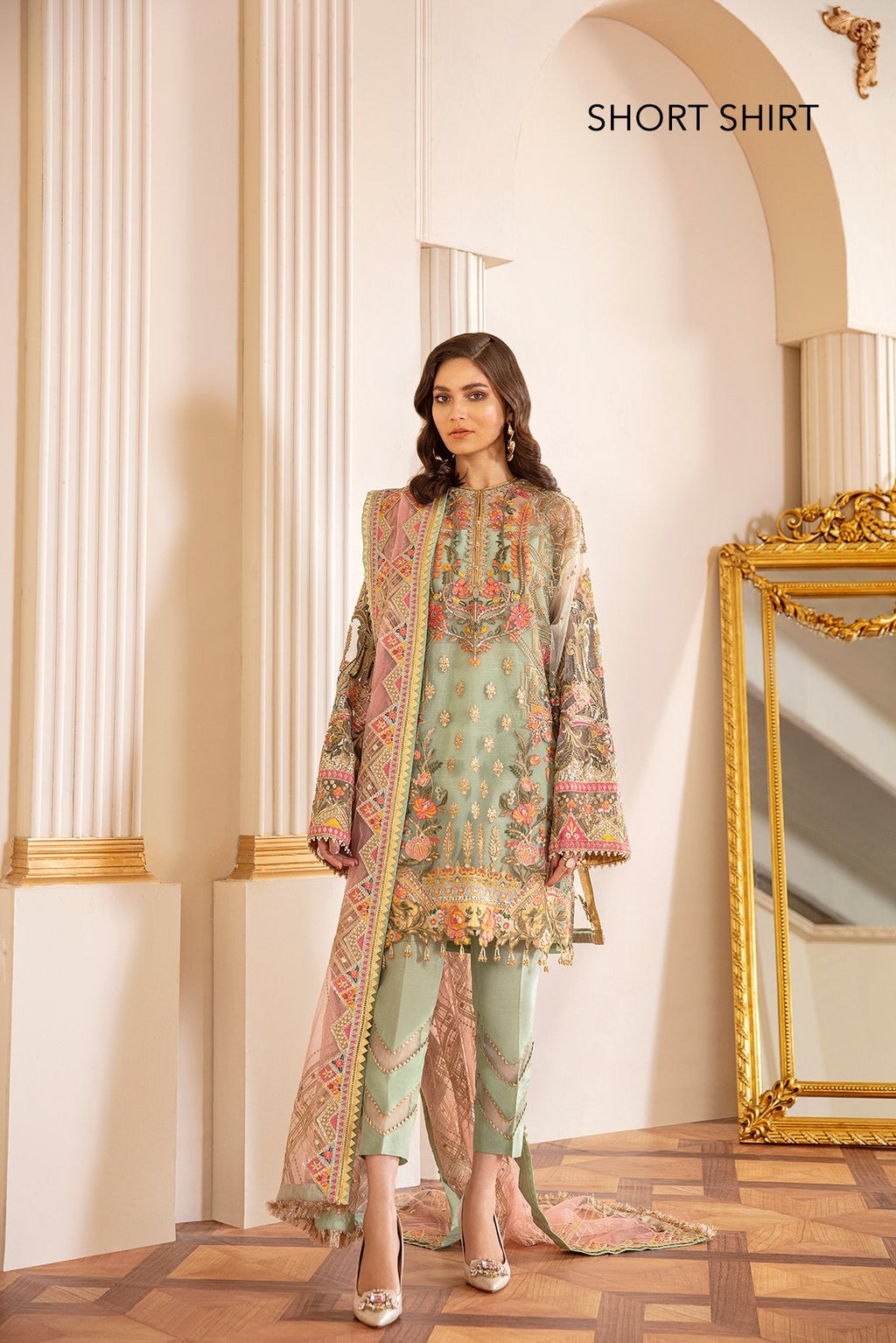 Baroque - Embroidered Net Ch07-01 Stitched